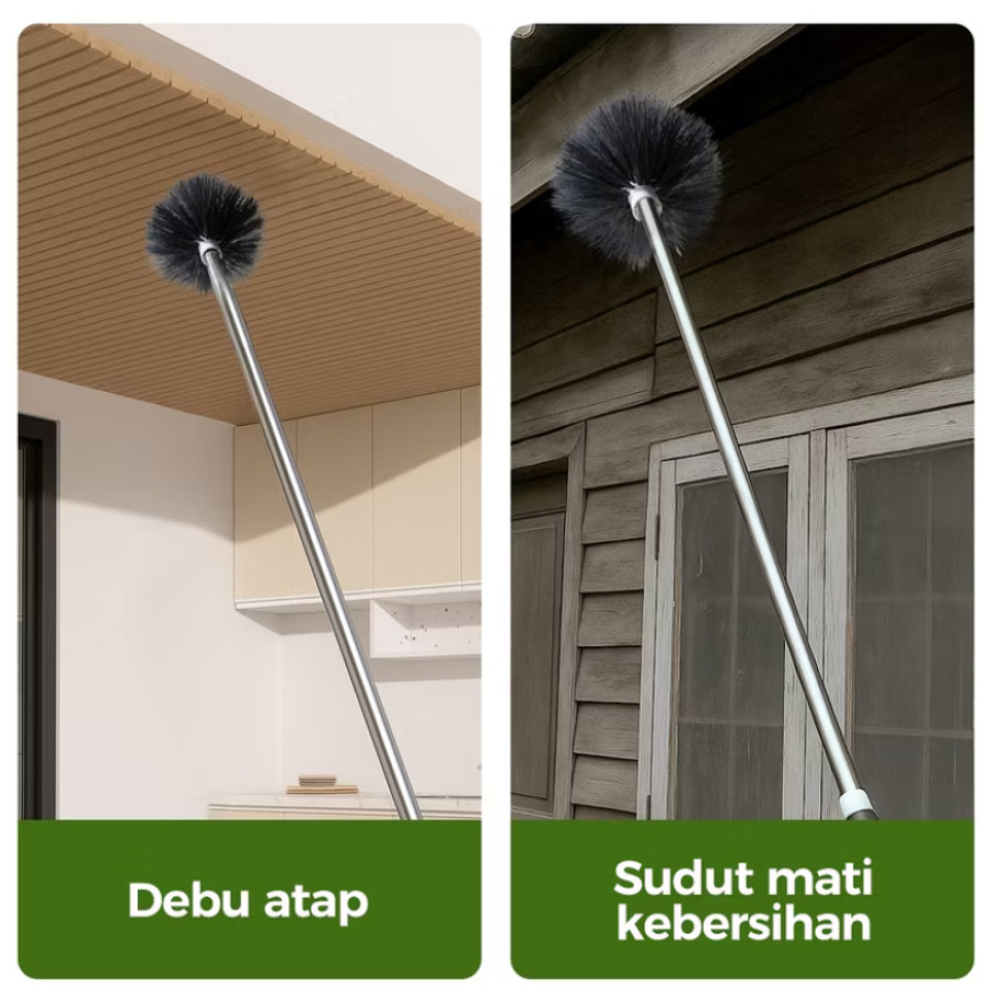 Sapu plafon kemoceng langit-langit merk COOGER Set 2 Meter - depan