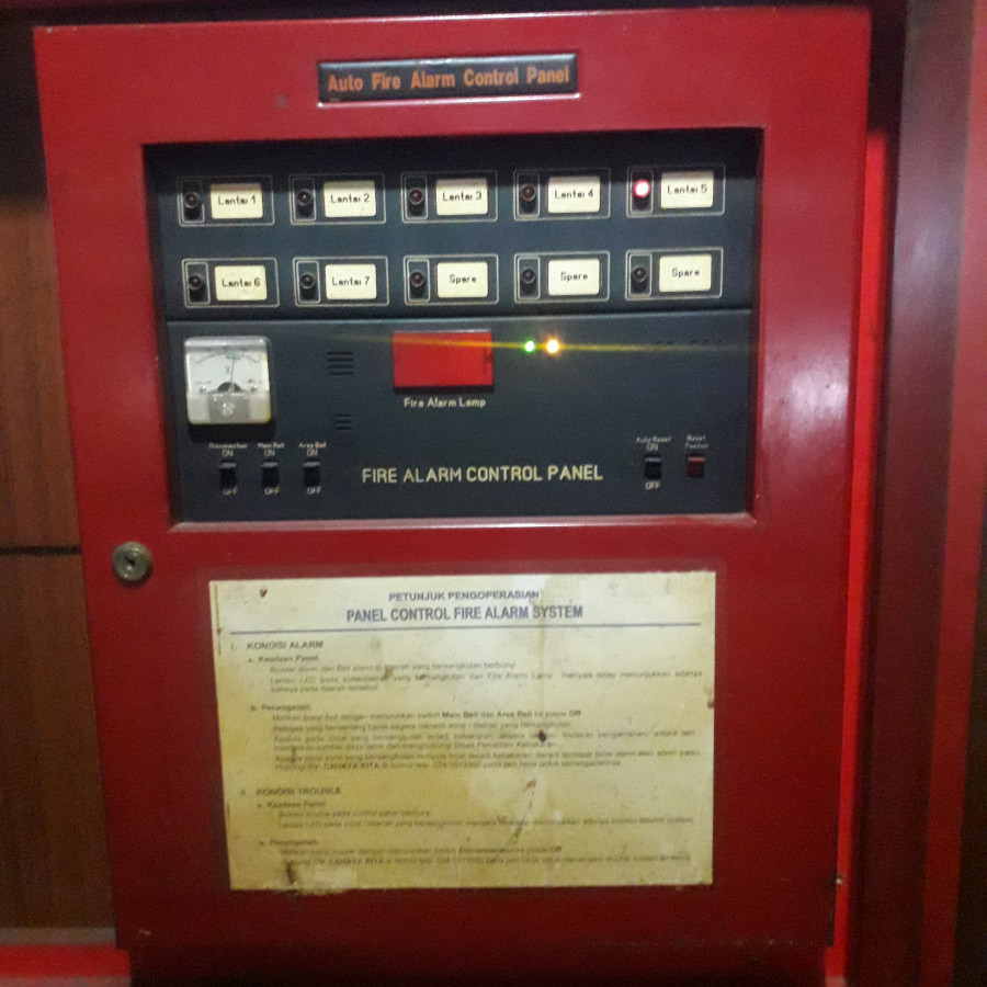 Perawatan  dan Pengetesan Fire Alarm - depan