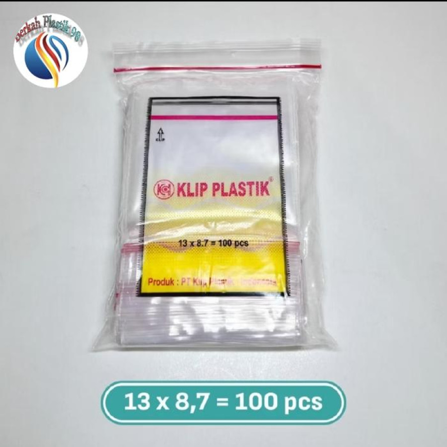 Plastik klip polos 8,7 x 13