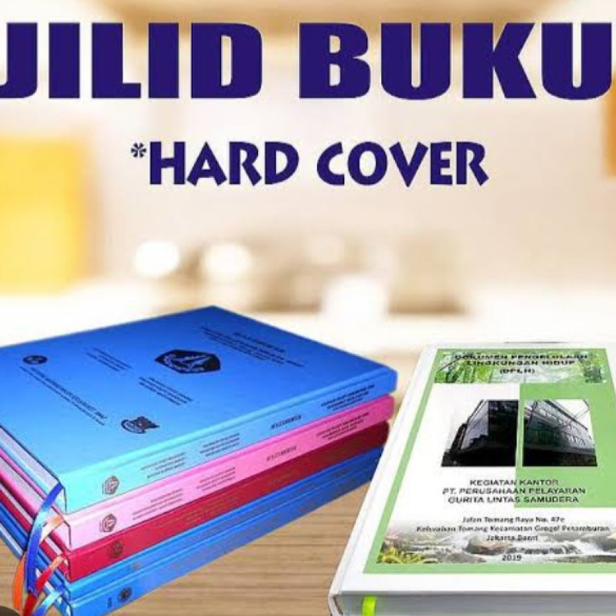 Jilid Hard Cover finishing Laminasi
