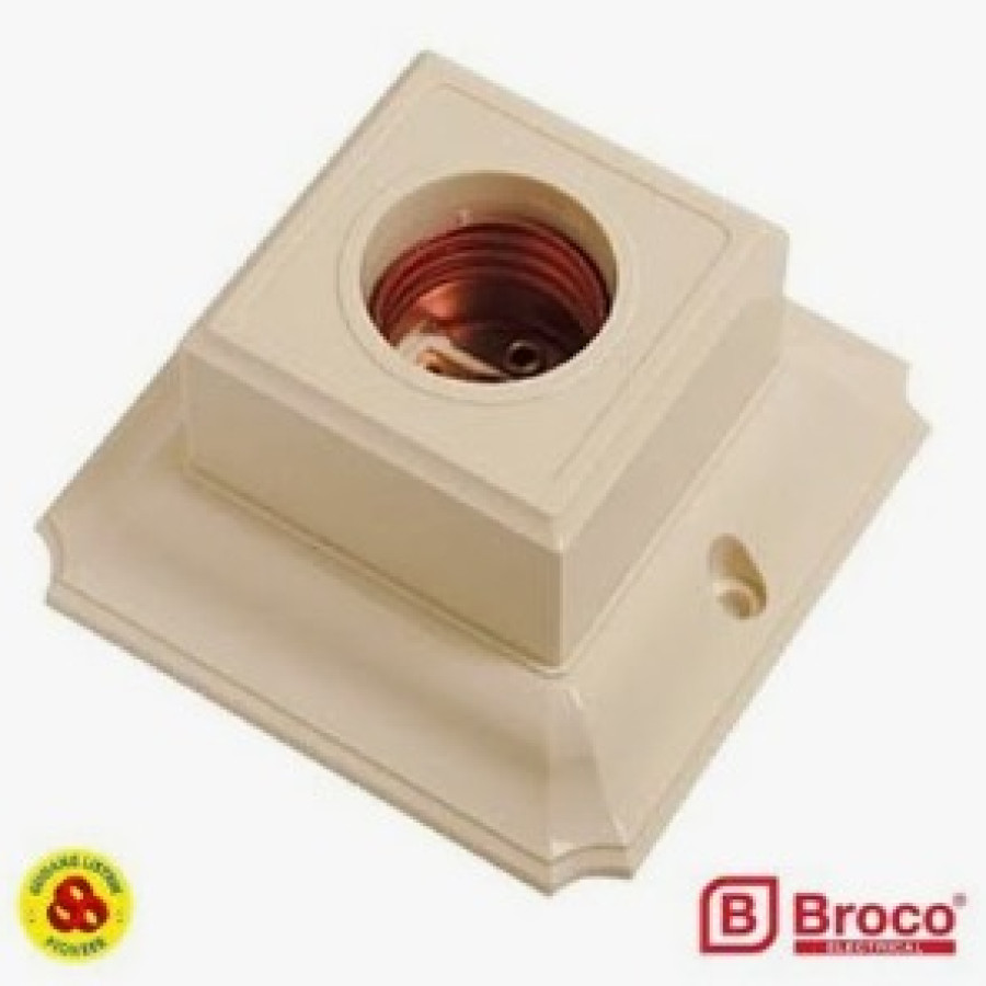 BROCO FITTING LAMPU PLAFON POLIKARBONAT