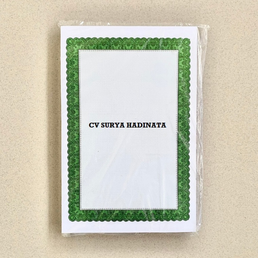 KERTAS SERTIFIKAT F4 220GSM