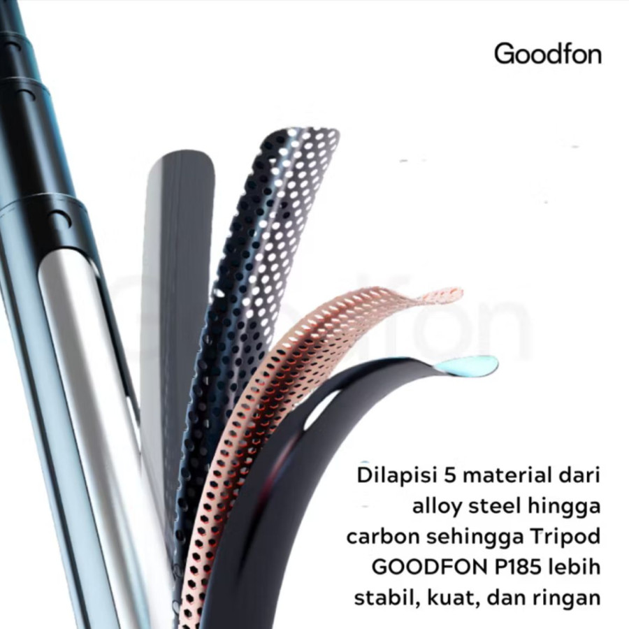 GOODFON P185 Tripod Bluetooth Tongsis Selfie STick Remote Control Stabilizer - detail