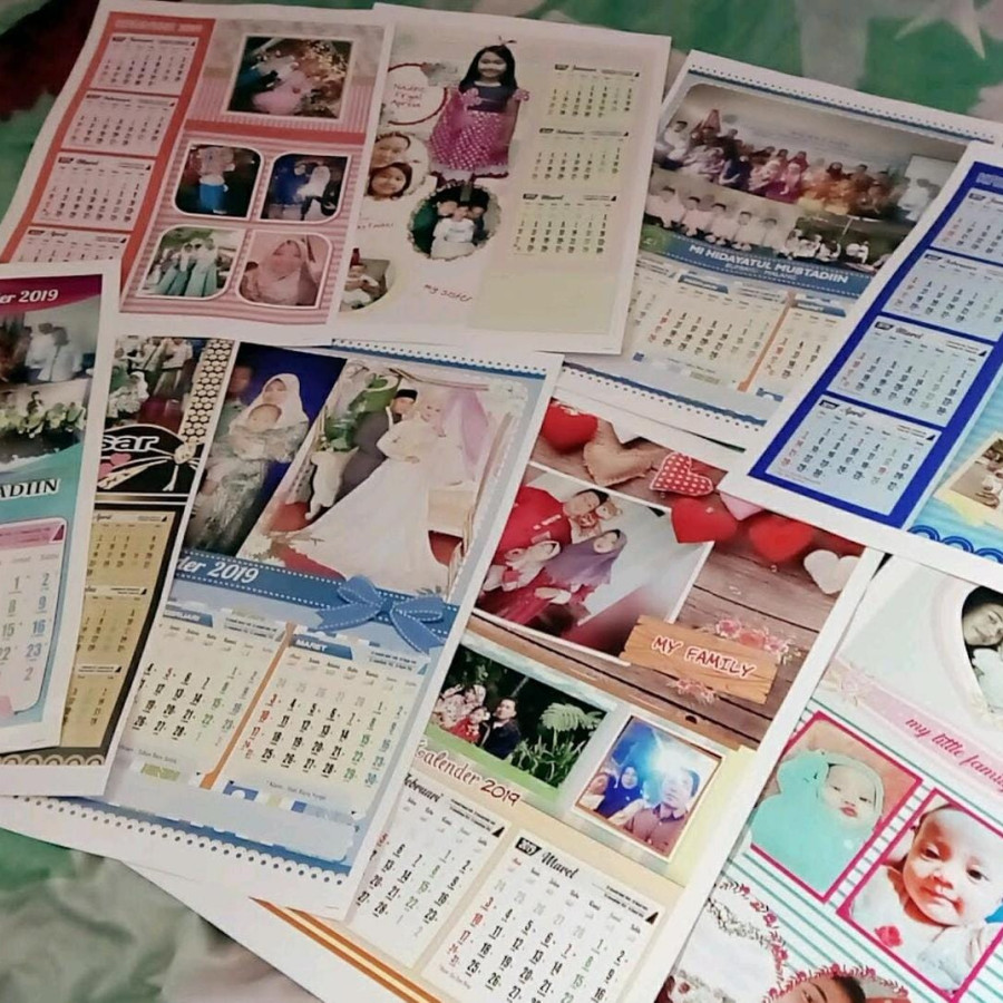 Cetak Kalender uk 40 cm x 60 cm