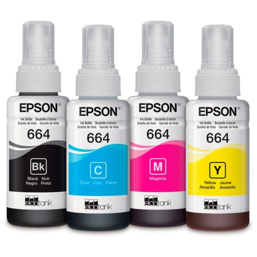 paket tinta epson CMYK type 664 - utama