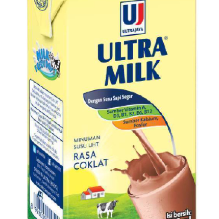 susu ultra 125ml coklat