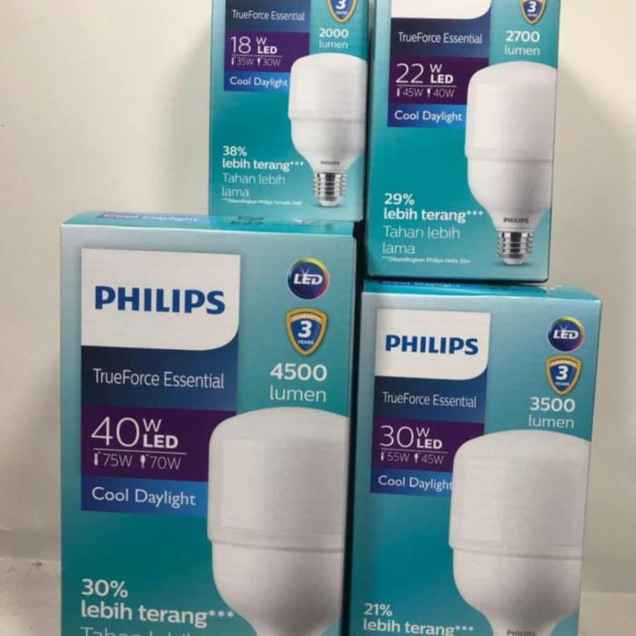 Lampu LED Philips 40 watt # lampu terang bergaransi - utama