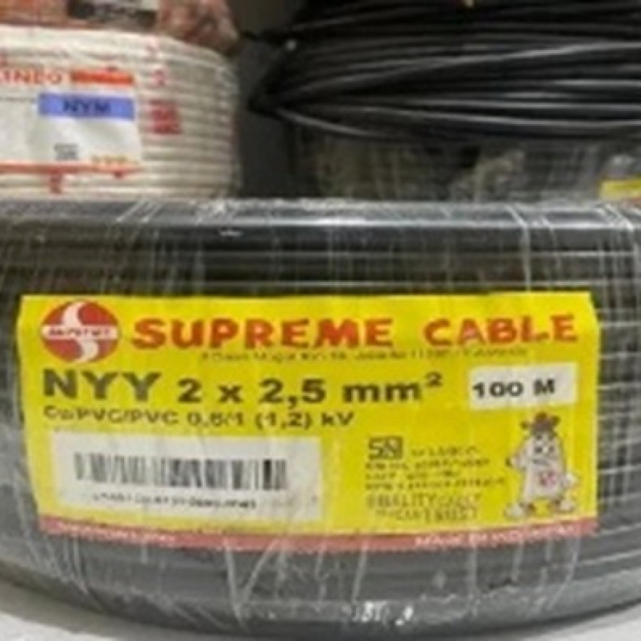 Kabel Listrik NYYHY 2 X 1.5 MM SUPREME