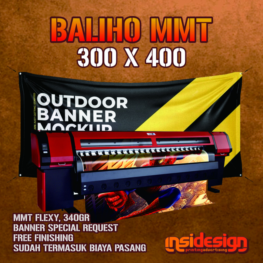 Baliho flexy 340gr Gsm 300 X 400