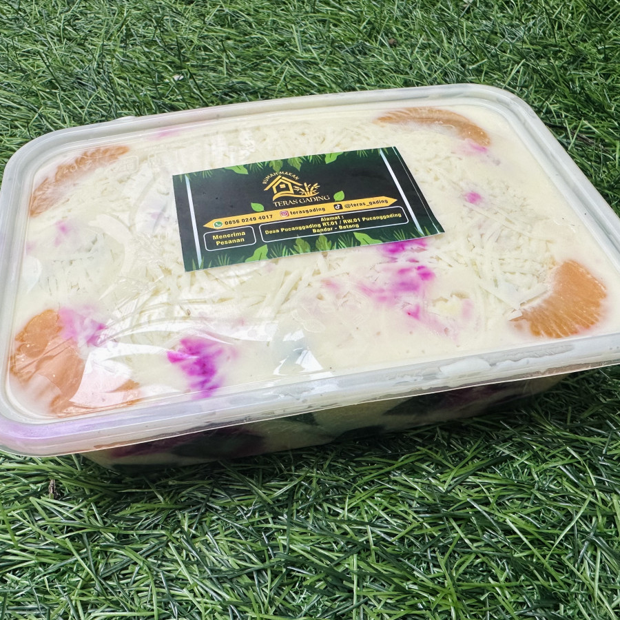 Salad Buah Kemasan 500ml - samping