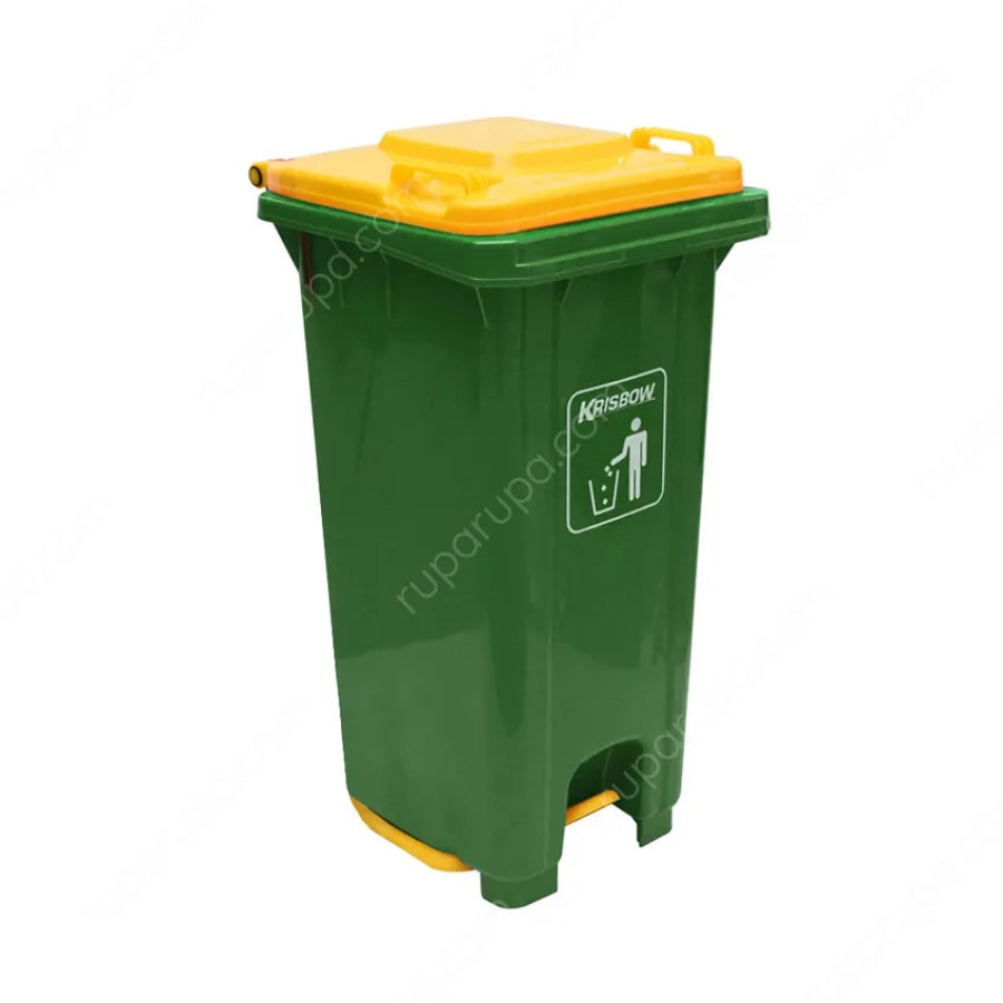 Tempat Sampah Roda Ukuran 120L - depan