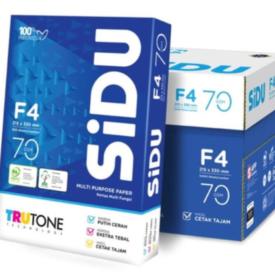 Kertas HVS SIDU F4 70 Gsm