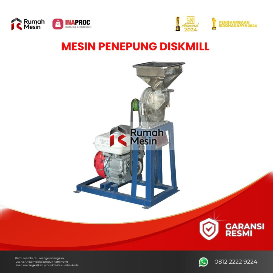 Mesin Penepung Diskmill - depan