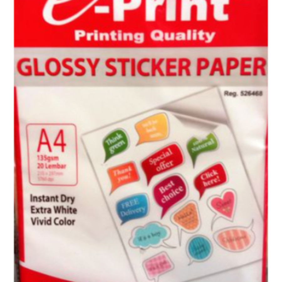Kertas Stiker E-Print
