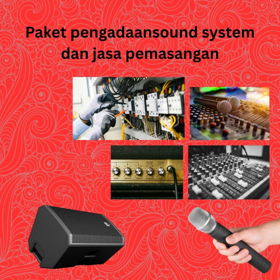 Paket pengadaan sound system  dan jasa pemasangan