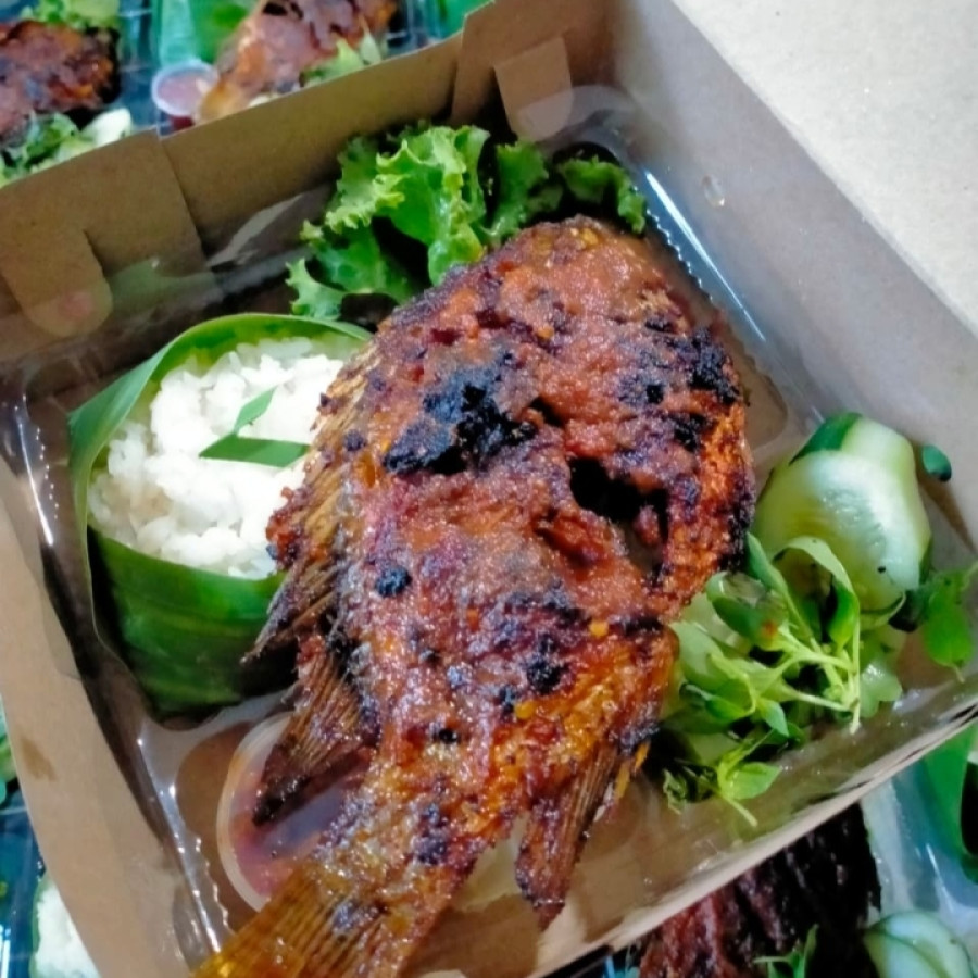 Nasi gurami bakar