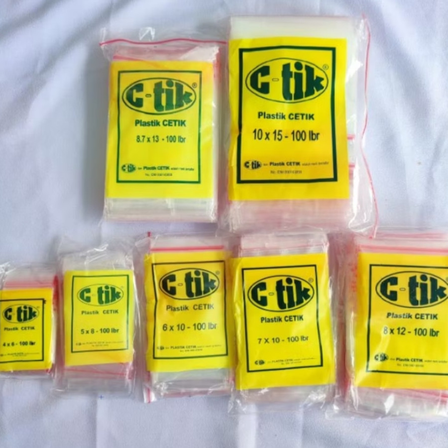 Plastik Klip Merk C-tik Uk. 7x10 - utama