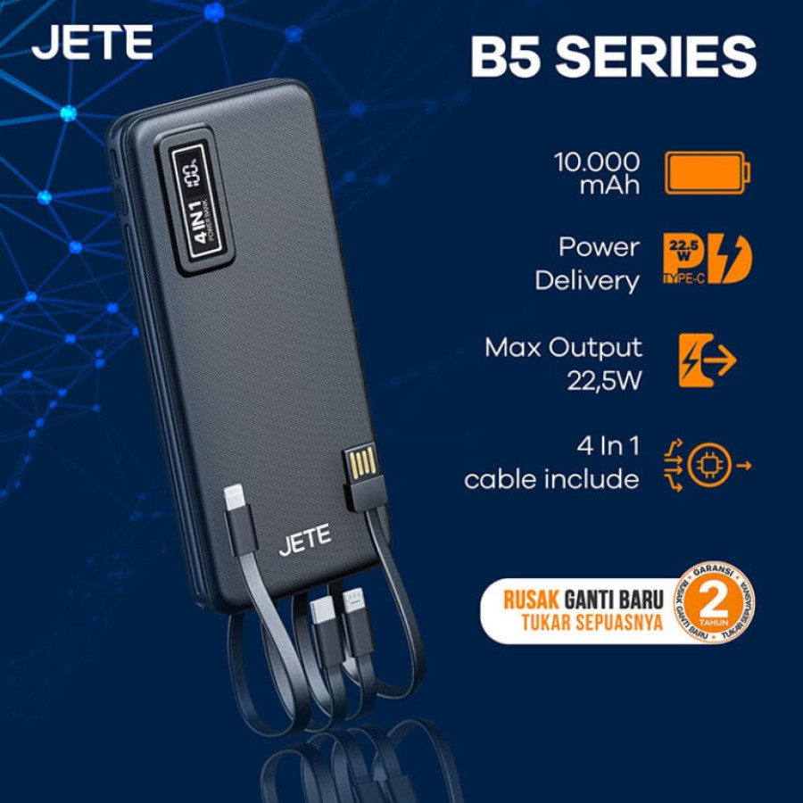 Powerbank JETE B5 10000 mAh - utama