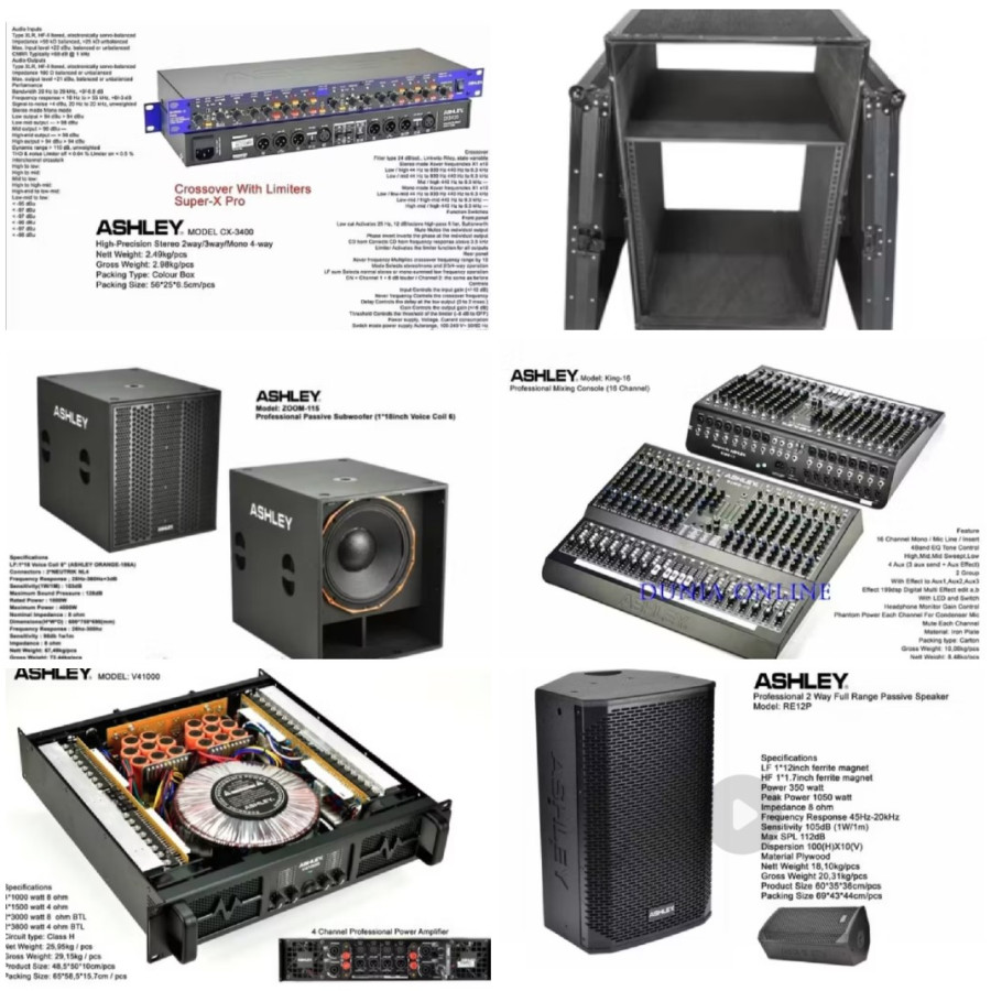 PAKET SOUND SYSTEM ASHLEY - utama