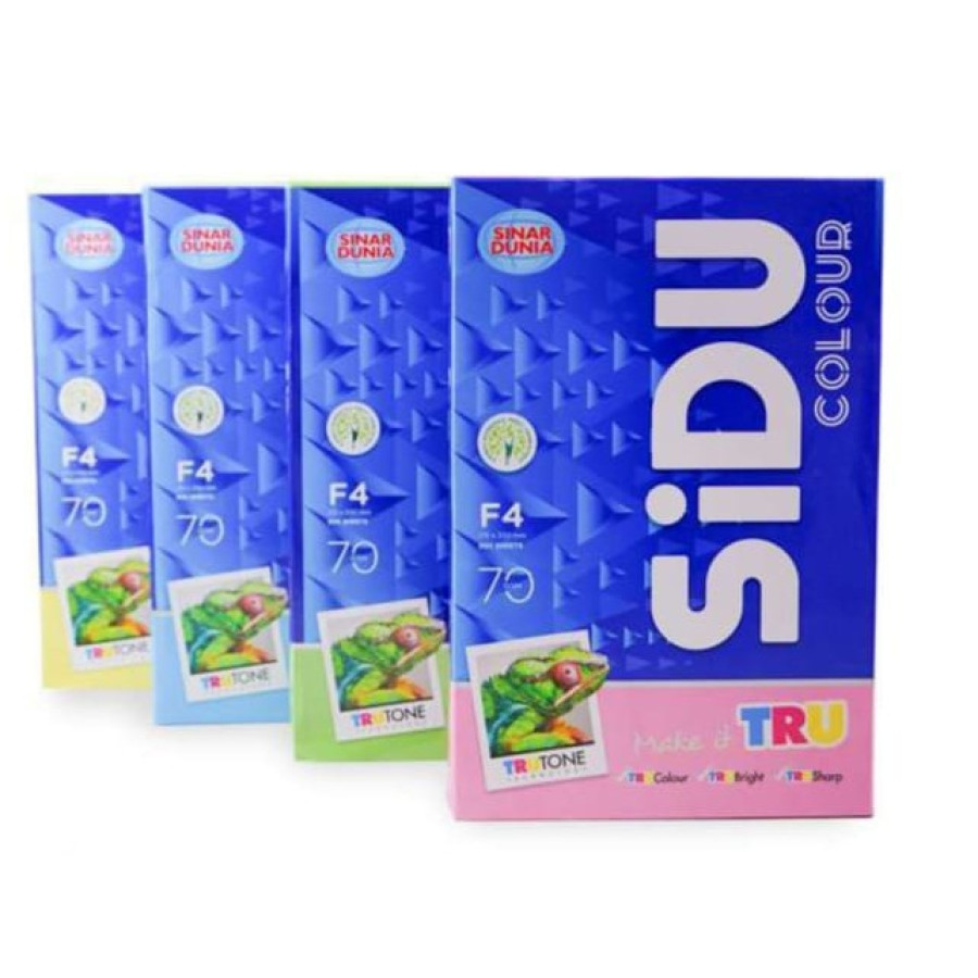 Kertas HVS Warna F4 70 gram Sidu