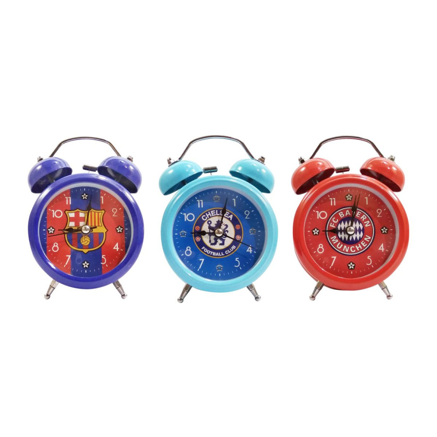 Jam Alarm Beker Weker Motif Bola 668-6040 Kecil 4 Inchi - utama