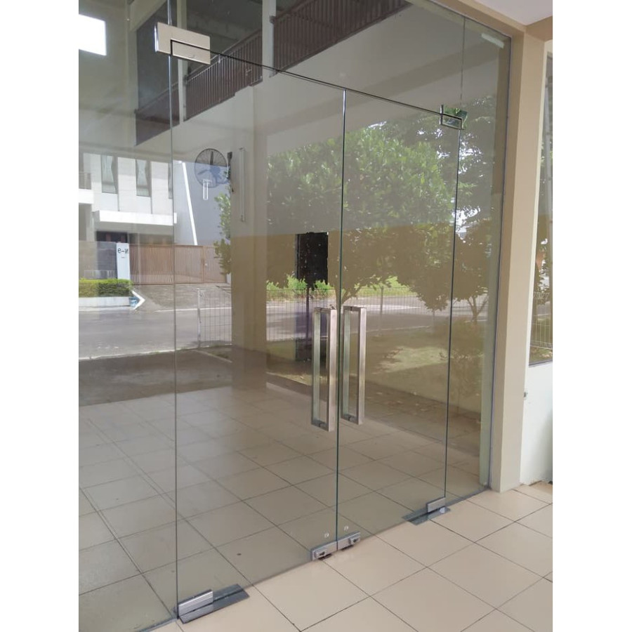 PINTU KACA# PINTU UTAMA KANTOR , CV.MELDA - samping