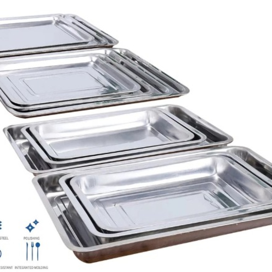 TRAY STAINLESS DATAR - depan