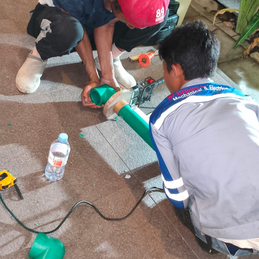 jasa perbaikan pipa suction PPR PN 10 , Ukuran 2 inch - depan