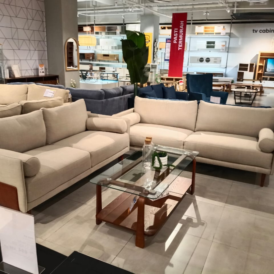 Sofa 1 Set (3 dan 2 Seater + Meja ) - utama