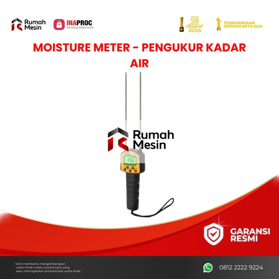 MOISTURE METER - PENGUKUR KADAR AIR - depan