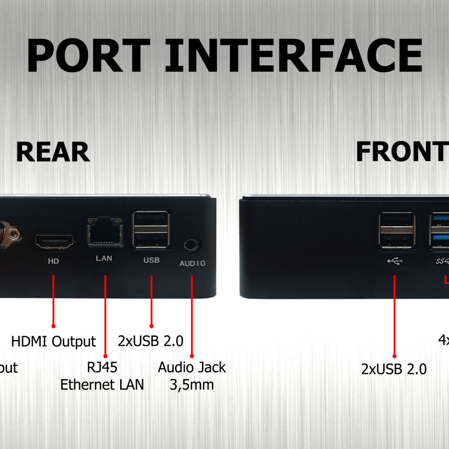 VENOMRX MINI PC i5 BAREBONE (AA) - samping
