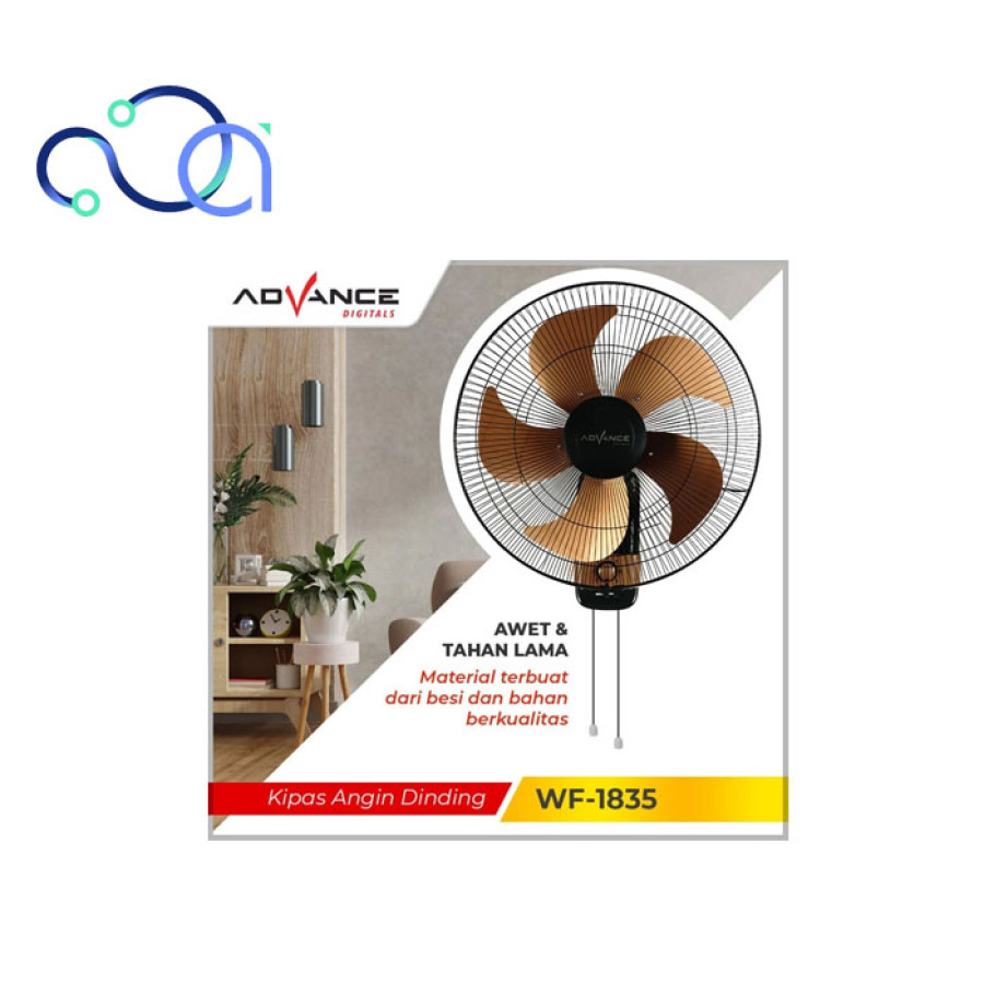 ADVANCE KIPAS ANGIN DINDING BALING BESI 18 INCH WF-1835