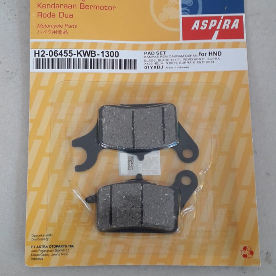 Kampas Rem Cakram Belakang Motor