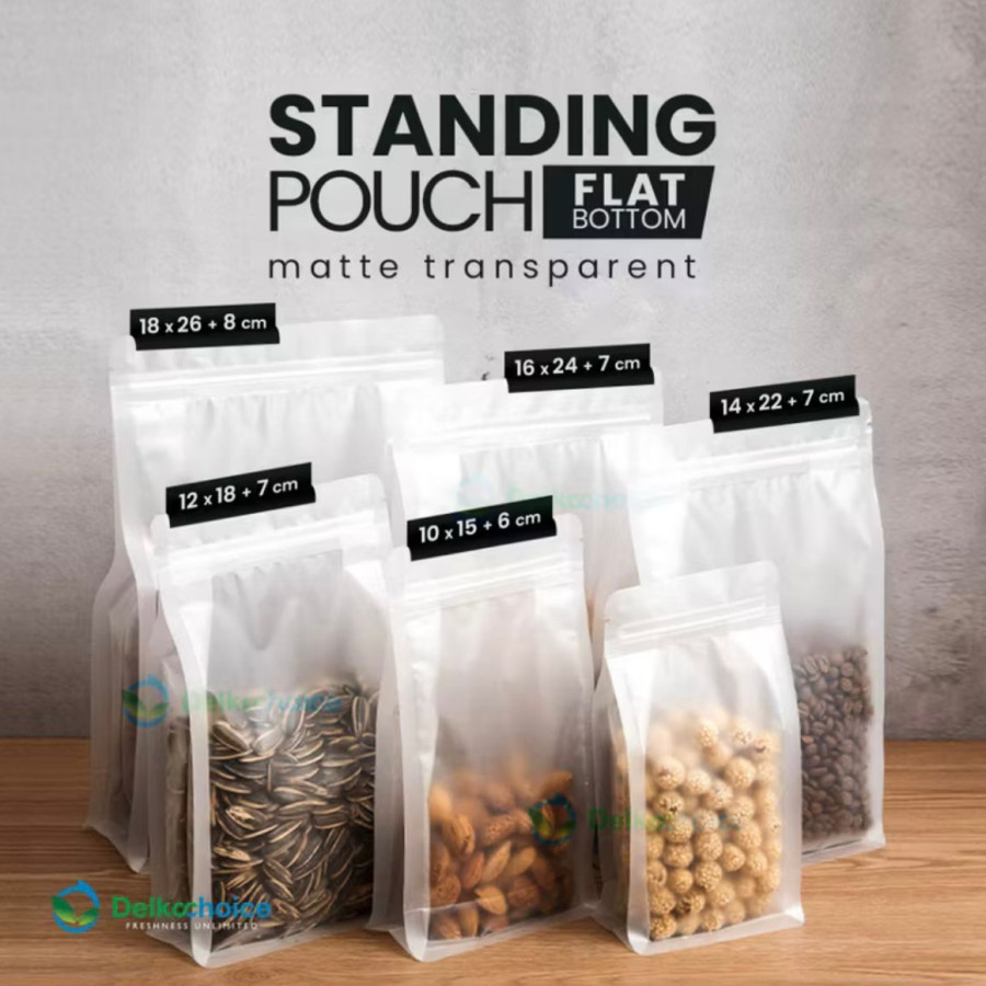 Standing Pouch Mate Transparan - utama