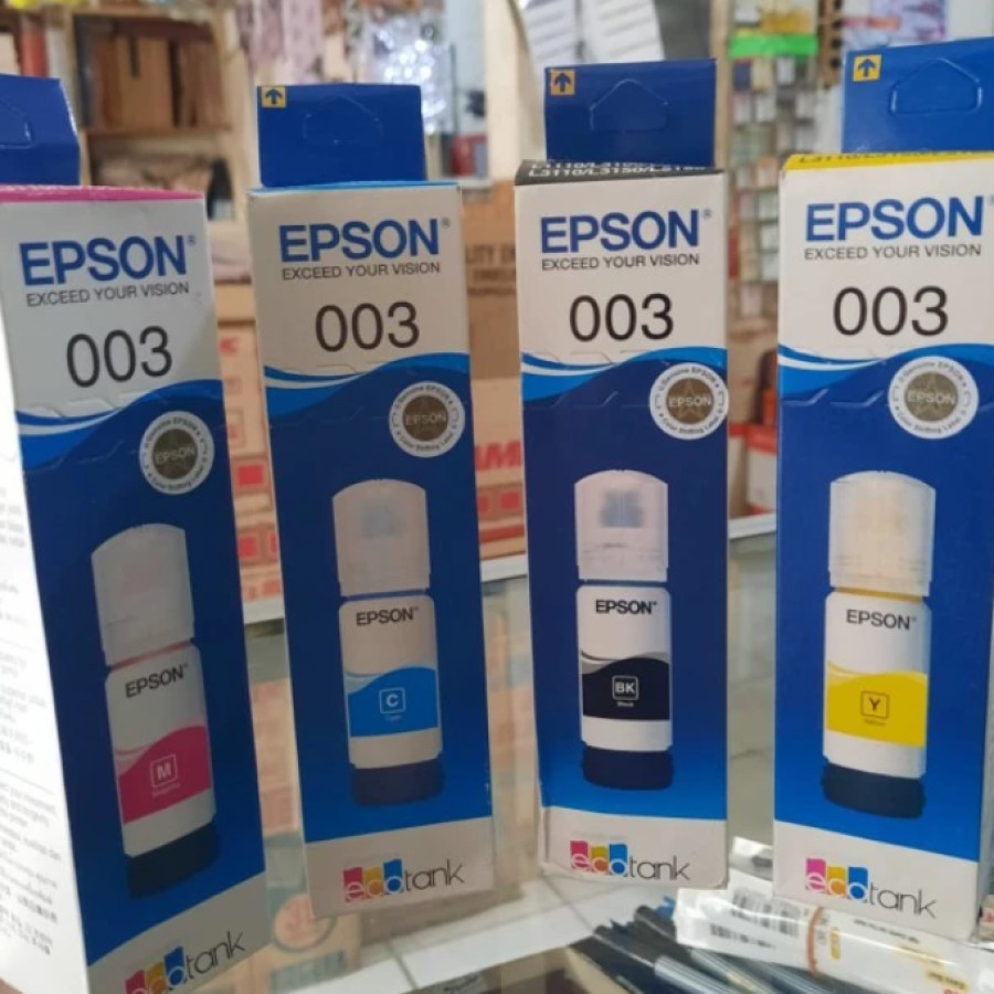 C. Tinta Printer EPSON Tinta Epson 003 4 warna