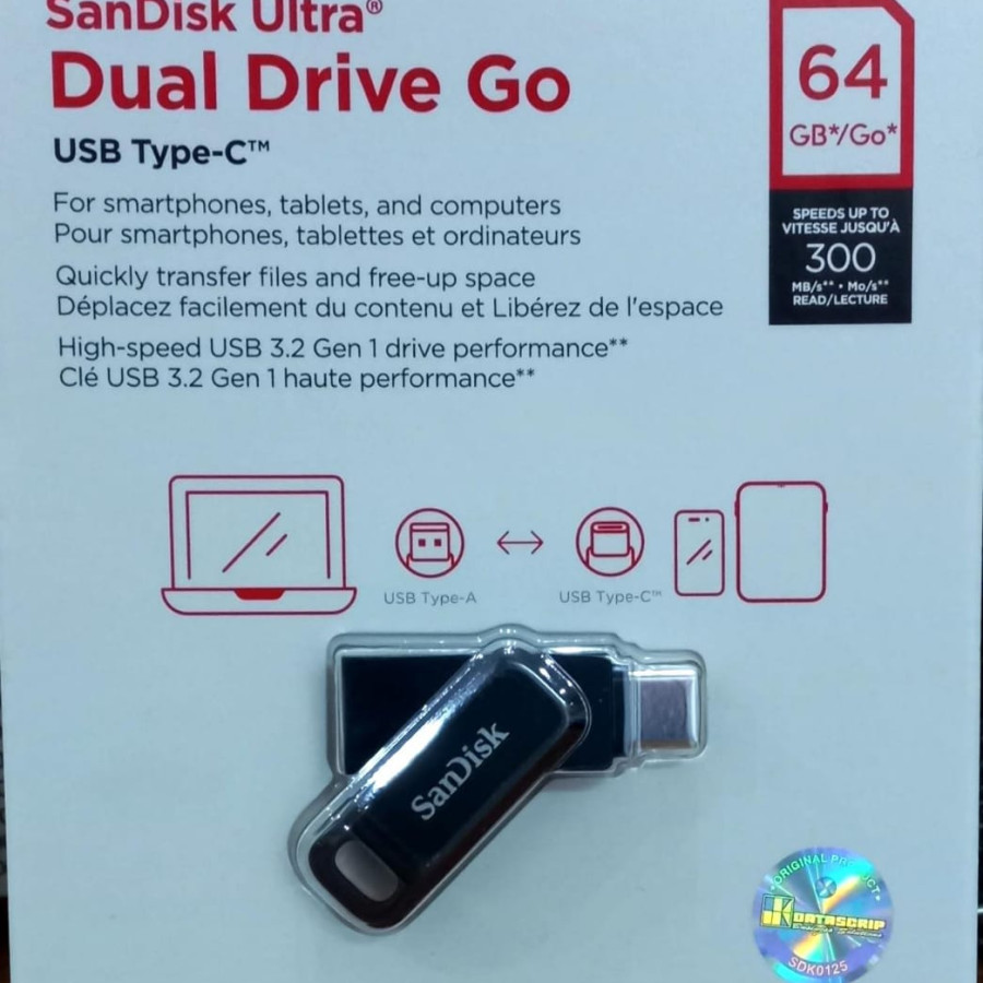FLASH DISK  OTG TYPE C 64GB SANDISK