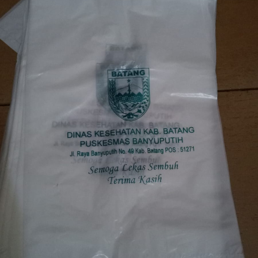 Tas plastik Kantong obat- Sablon