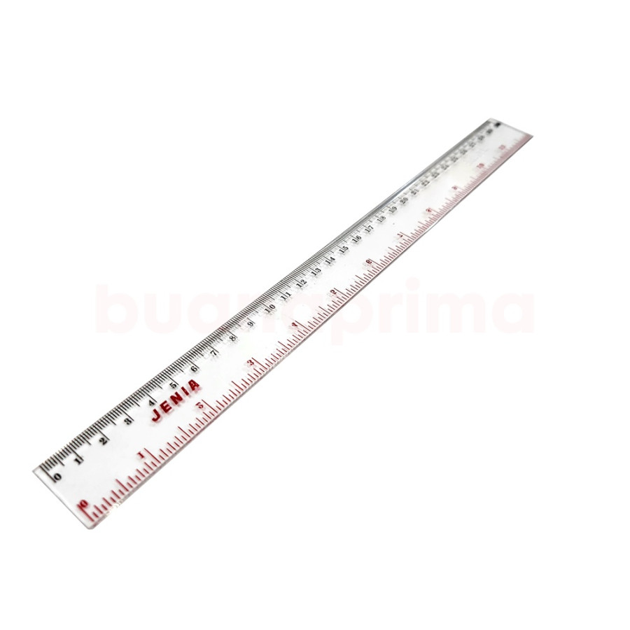 Penggaris  plastik 30 cm Merk Jenia