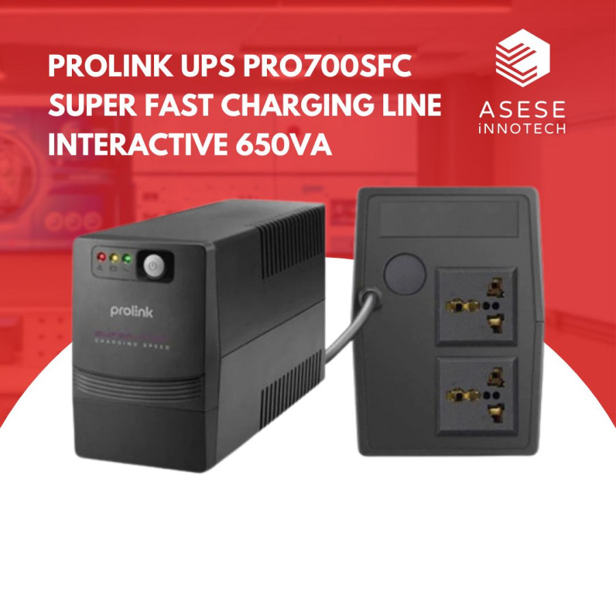 PROLINK UPS PRO700SFC SUPER FAST CHARGING LINE INTERACTIVE 650VA