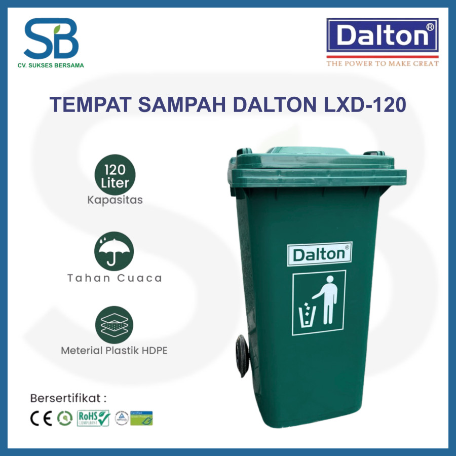 TEMPAT SAMPAH DALTON 120 L / LXD-120