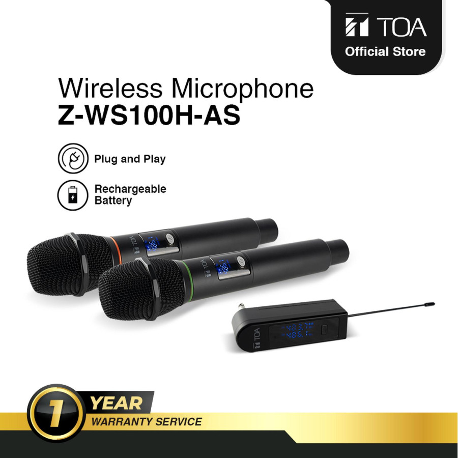 Mic Wireless TOA Z-WS100H Range up to 50 meter