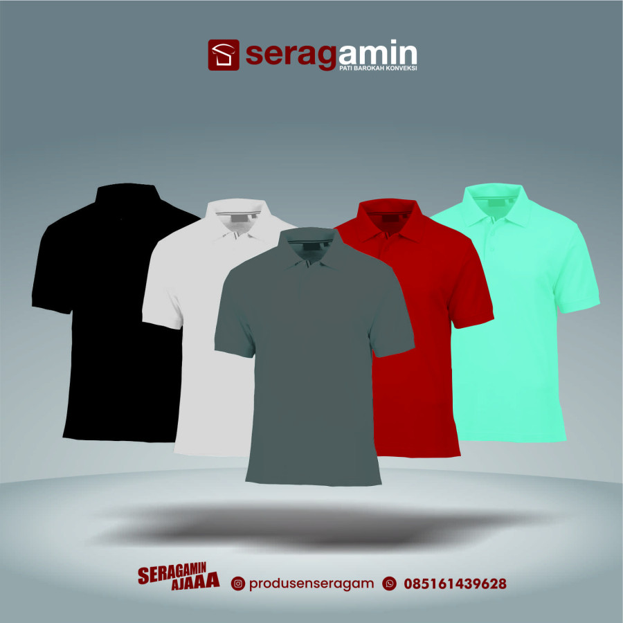 Polo tshirt custom - depan