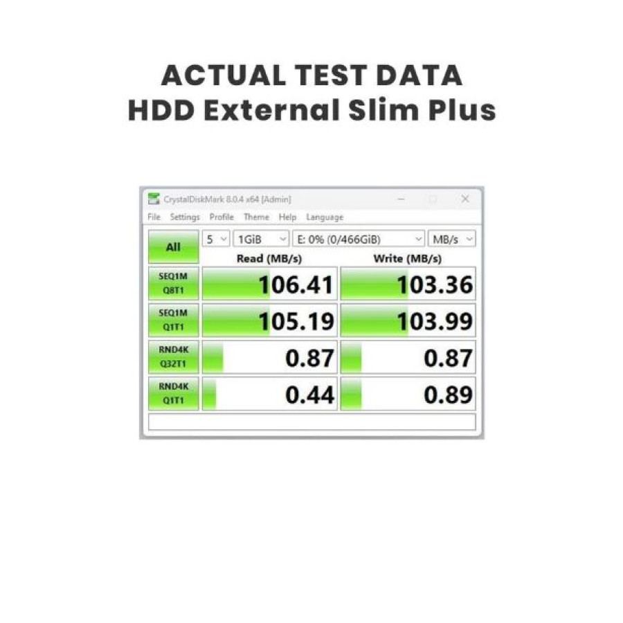 Osmous Slim Plus Hardisk HDD External 1TB USB 3.0 Portable Storage - samping