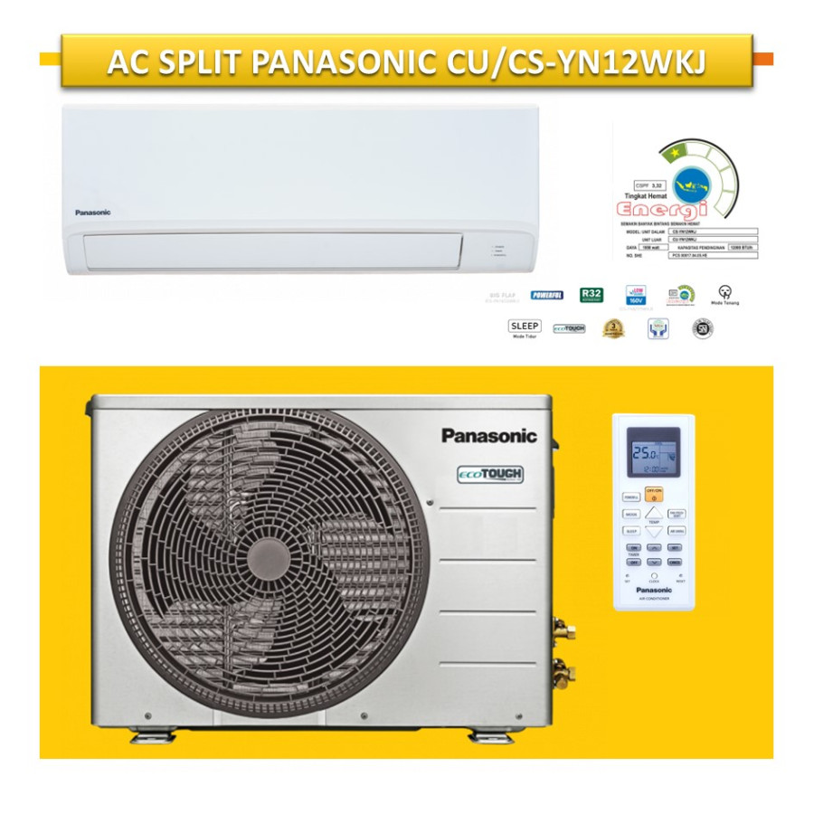 AC PANASONIC 1,5 PK NON INVERTER + INSTALASI