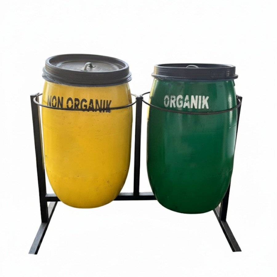 Tempat Sampah Pemilah 60 liter SET isi 2 - samping