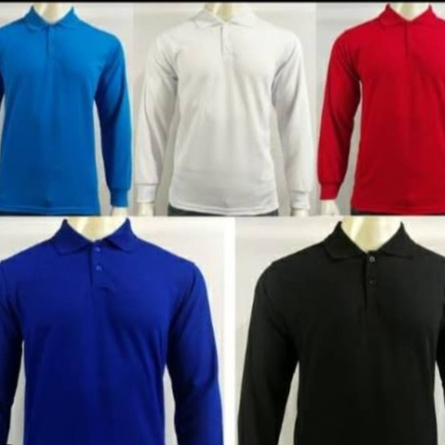 Kaos Lengan Panjang Berkerah