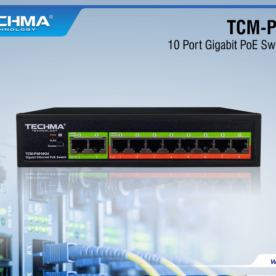 Switch poe 8 port techma