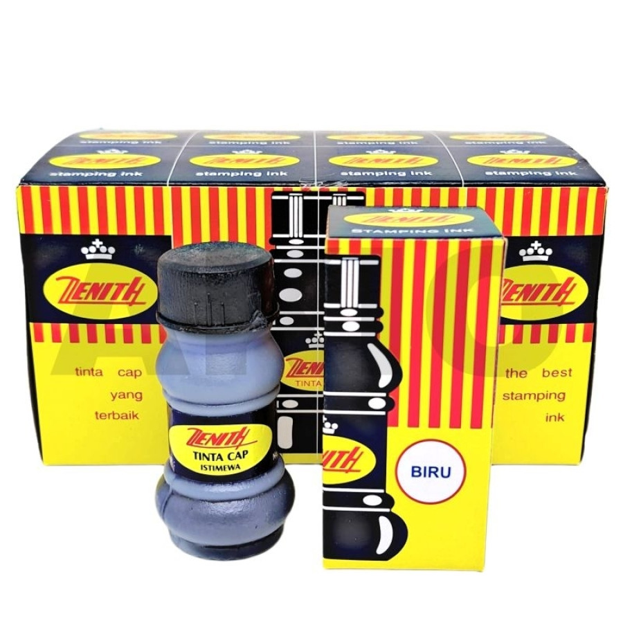 Tinta Stempel Zenith Biru