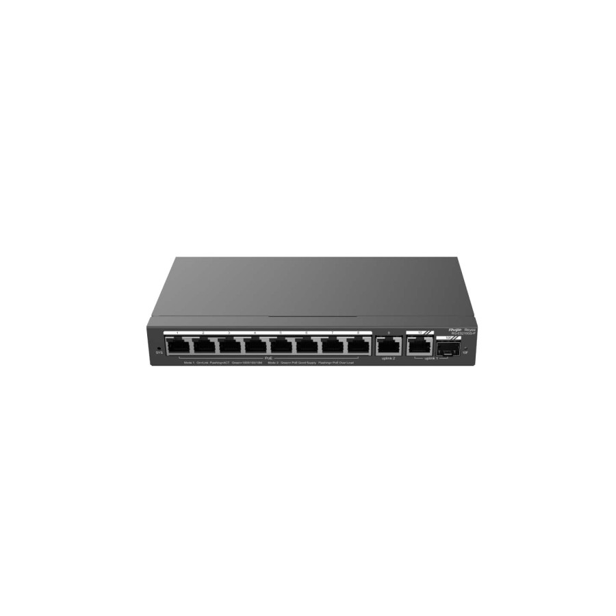 RG-ES210GS-P, 10-Port Gigabit Smart Cloud Managed PoE Switch - utama