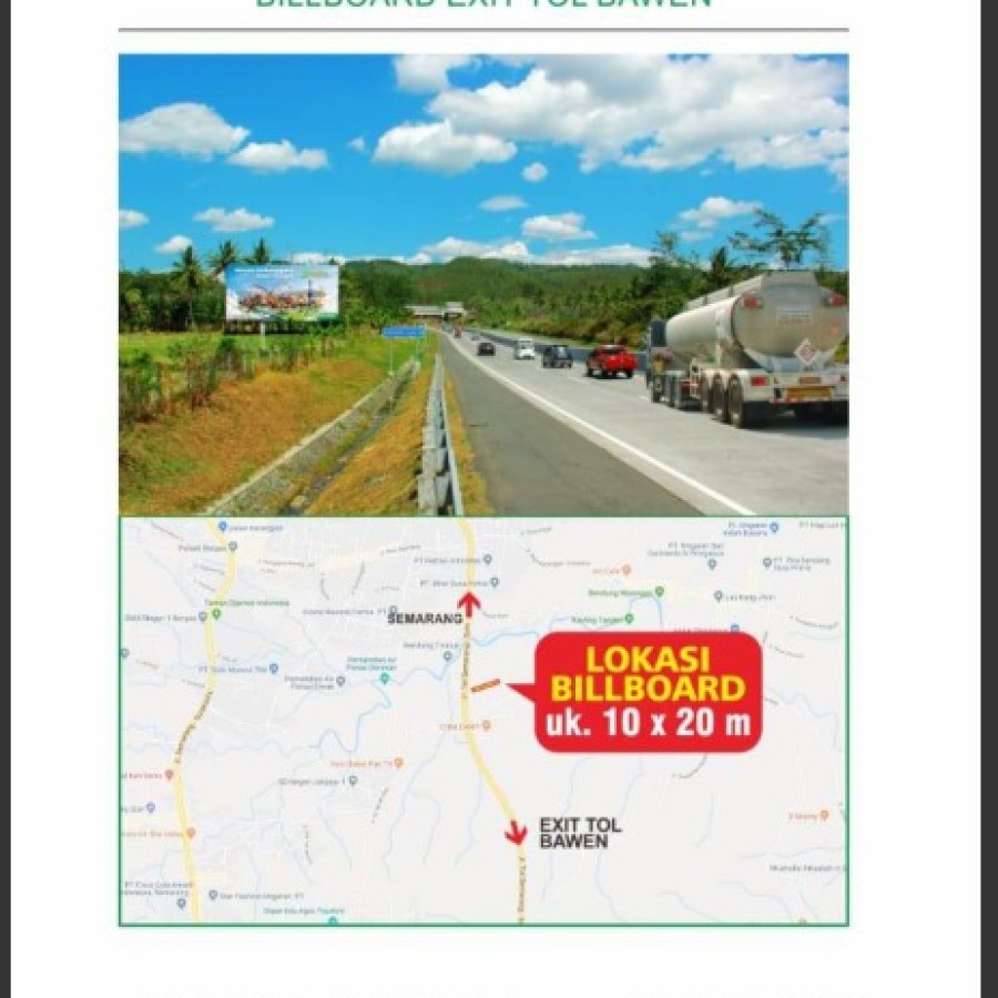 Baliho Di Ruas Tol Semarang - Bawen KM 437